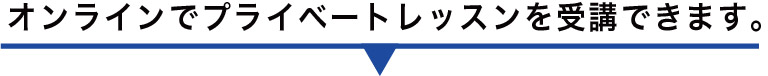 オンラインでプライベートレッスンを受講できます